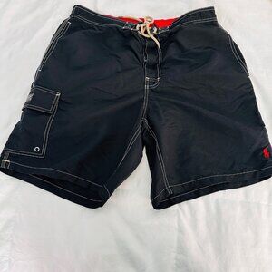Polo Ralph Lauren Swim Board Short Mens XL Lined Pockets Black